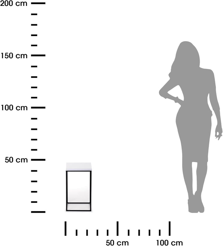 HowHomely Pflanzenständer Metall 40 cm Hoch - Stabiler und Fester Blumenhocker im Loft Stil - Blumen