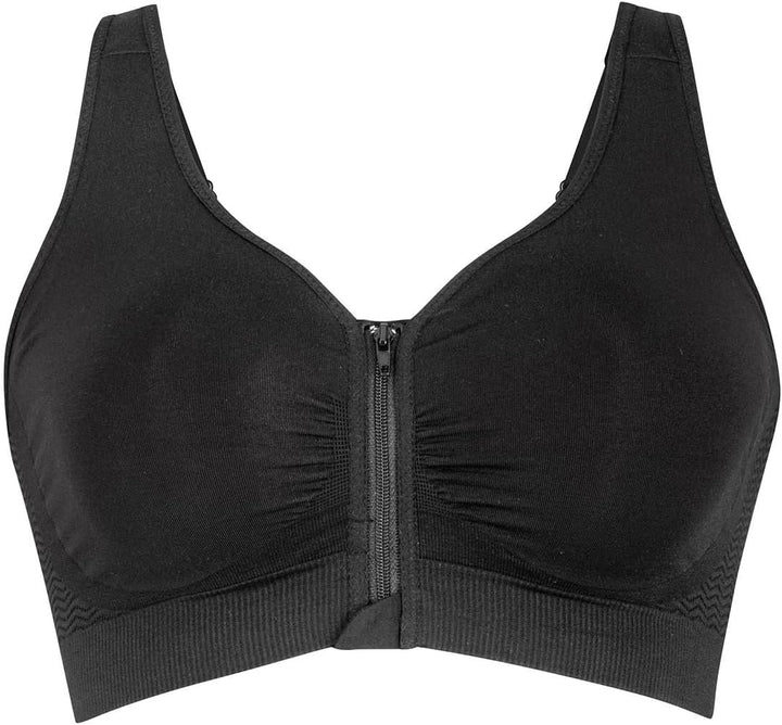 Anita 5768X-001 Women's Care Lynn Black Mastectomy Post Operative Bra L