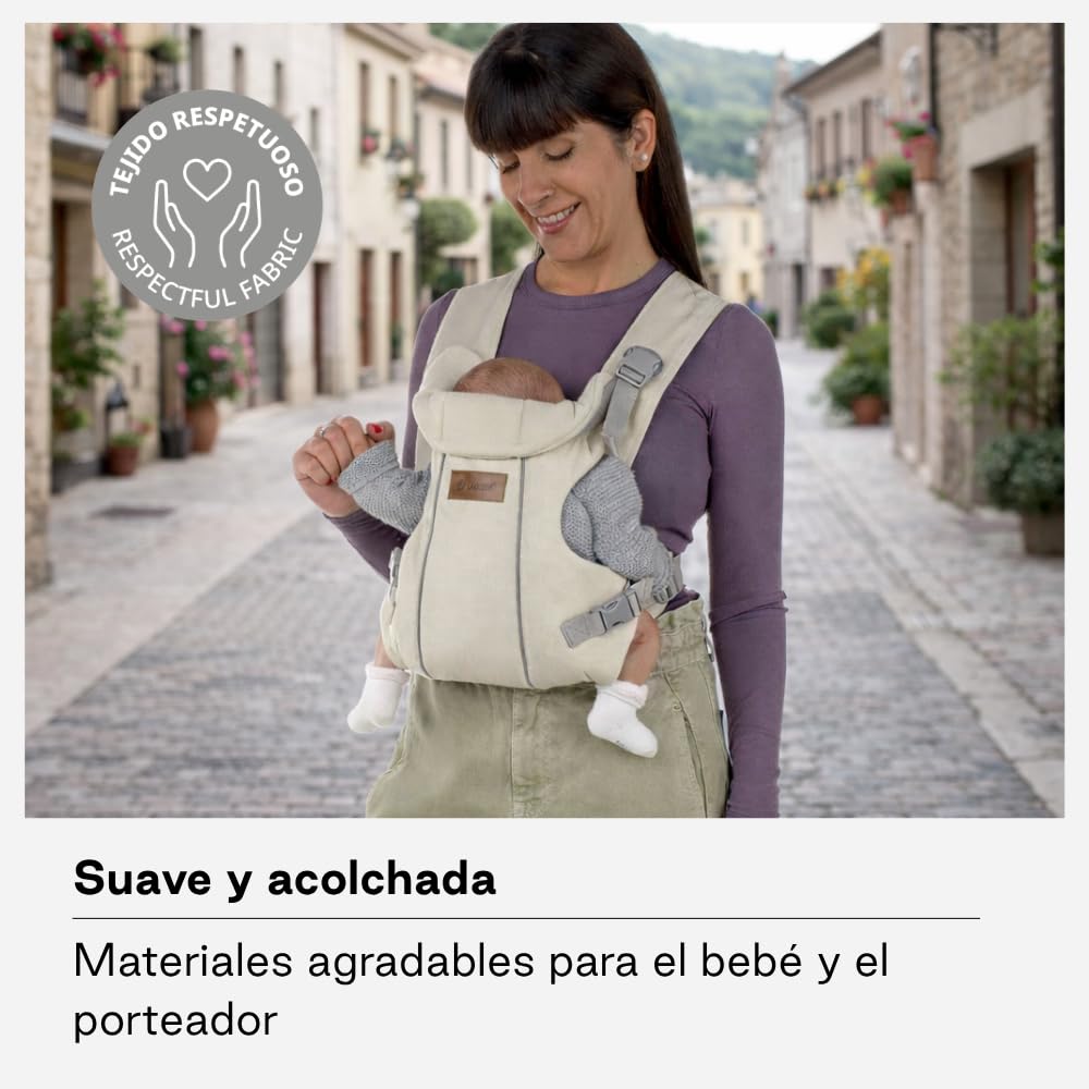 Jané Dual, ergonomische Babytrage, von Geburt bis 15 kg, 3 Positionen, atmungsaktiv und gepolstert,