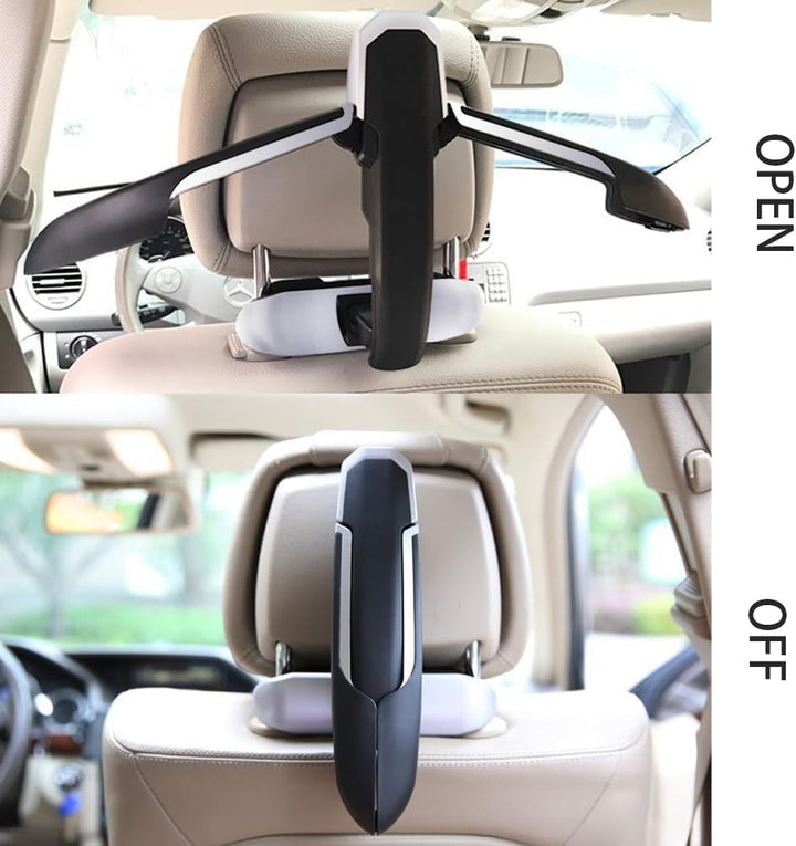 MOVKZACV Auto-Kleiderbügel, Auto-Rücksitz-Kopfstützen-Aufhänger für Mantel, Jacke, Anzug, Kleidung,