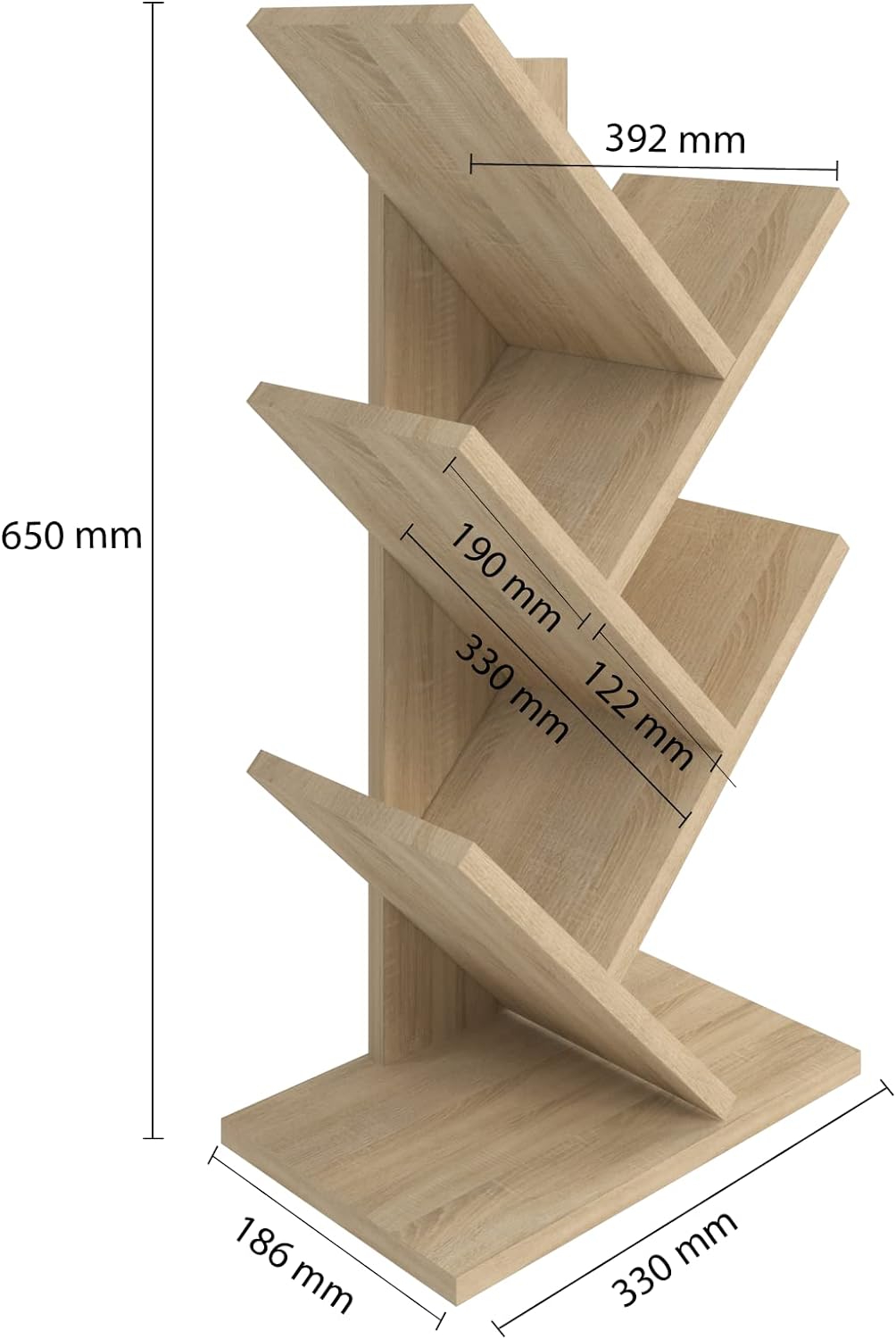 ComfortCove Baum Bücherregal, Tree Desktop Bücherregal, Schreibtisch Bücherregal, Bodenstehendes Büc