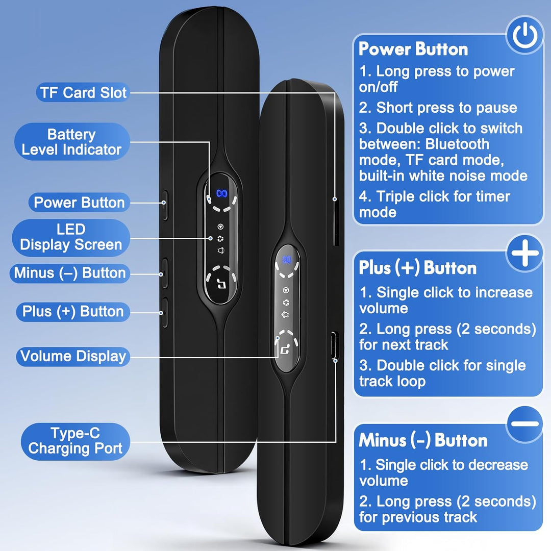 Bluetooth-Knochenschalllautsprecher, Tragbarer Schlaf Knochen Leitung Lautsprecher mit Stereo Bass,