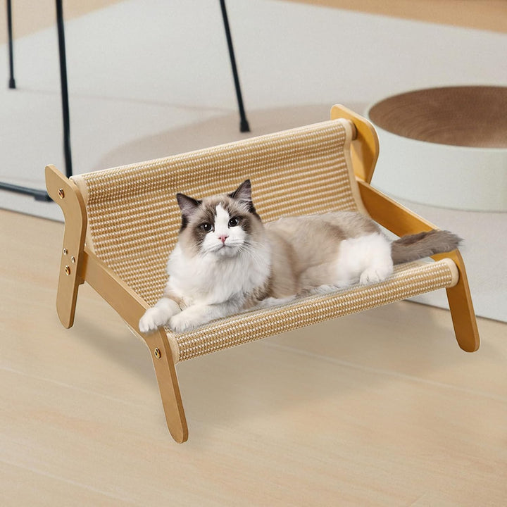Kratzsofa Katzenbett,Kätzchen Kratzcouch-Sisal Kratzstuhl für Katzen Outdoor&amp;Indoor Katzen-Lounge-St