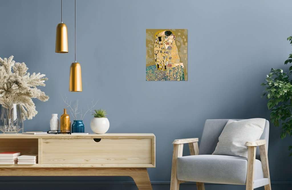 Ravensburger CreArt 23648 - Der Kuss (Gustav Klimt) - Malen nach Zahlen Erwachsene, DIY Malset mit P