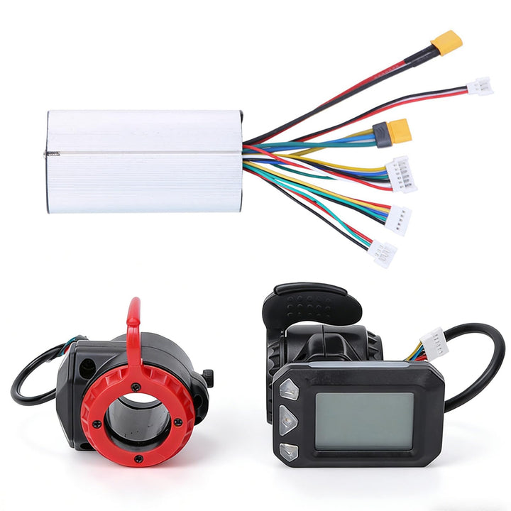 Agatige Motor Brushless Controller, 5,5-Zoll-Elektrofahrrad-Controller LCD-Display-Panel-Set für Ele