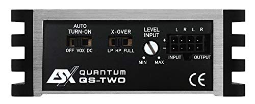 ESX QS-Two-ISO Quantum | 2-Kanal Class D Nano Digital Verstärker 380 Watt Max. Ausgangsleistung