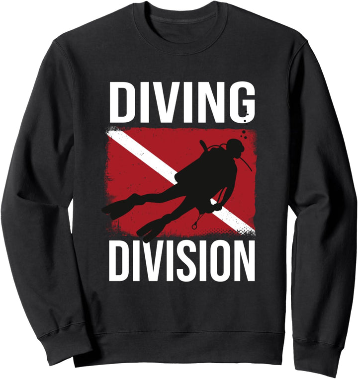 Scuba Diver - Diving Division Taucherflagge Sweatshirt