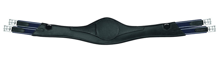 Passier Ledersattelgurt mit breitem Gurtzentrum - lang Schwarz Länge 130 cm, Schwarz Länge 130 cm
