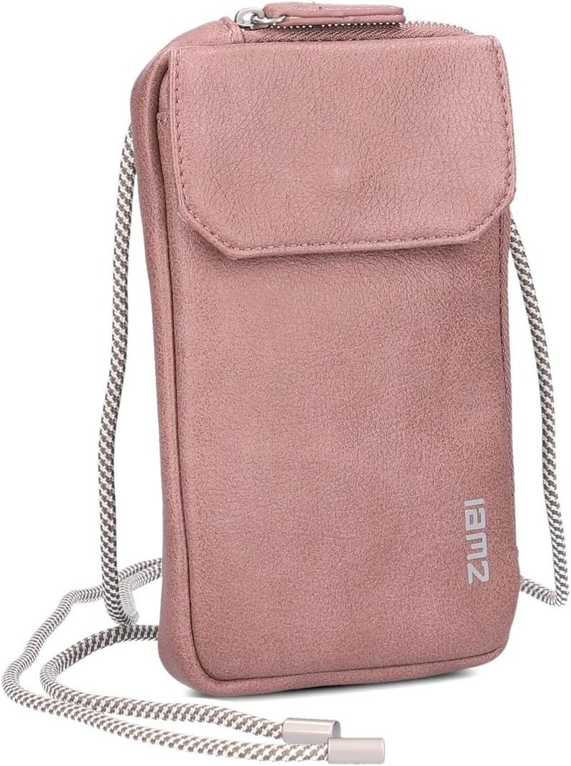 Zwei Handytasche zum Umhängen MP30 Smartphone-Etui 19 x 10 cm, Kleingeldfach + 4 Kartensteckfächer,