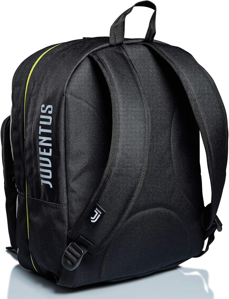 Seven Juventus Rucksack mit zwei Fächern, Best Match, Schwarz und Weiss, Schule & Freizeit Schwarz/W