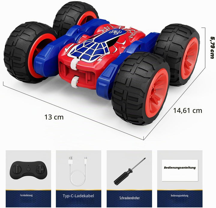 Tecnock 2024 Ferngesteuertes Auto mit 2.4 Ghz Fernbedienung 360°Flip Stunts Rc Auto Monstertruck mit