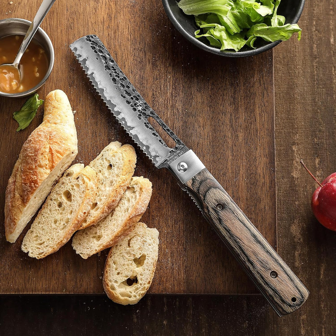 SENBON 440 Geschmiedetes Edelstahl Brot Messer Klinge Sharp japanisches stil Falten Tragbare Reise G