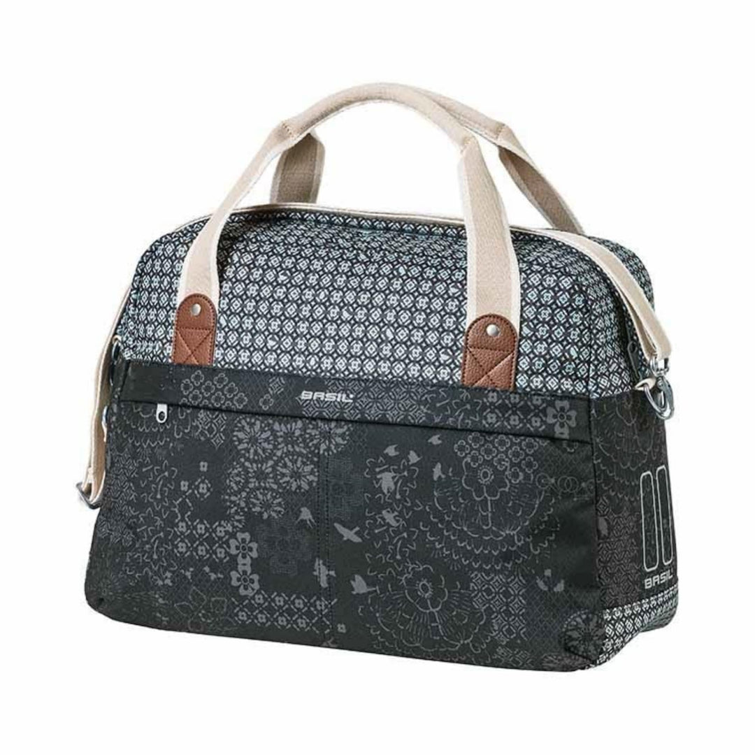 Basil Unisex-Adult Classic Carry All Klickfix Fahrradkorb, Schwarz, 16 l Single, Single