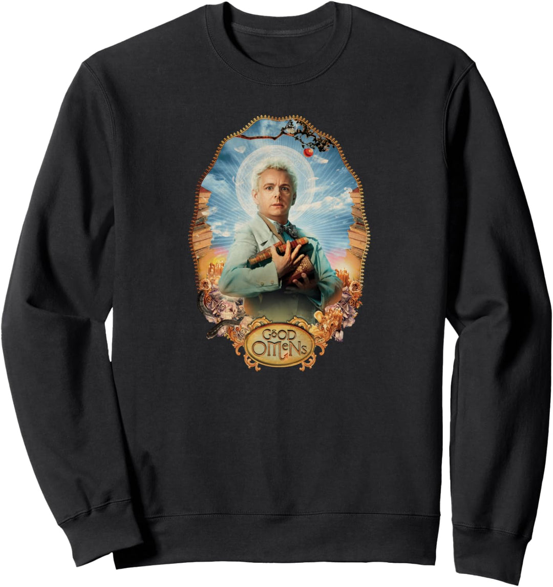 Gutes Omens -Aziraphale Porträt Sweatshirt