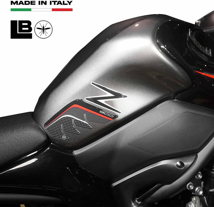 labelbike - 3D Gel Harz Aufkleber KIT Beschützer kompatibel mit Kawasaki Z900 Carbon Color mit graue