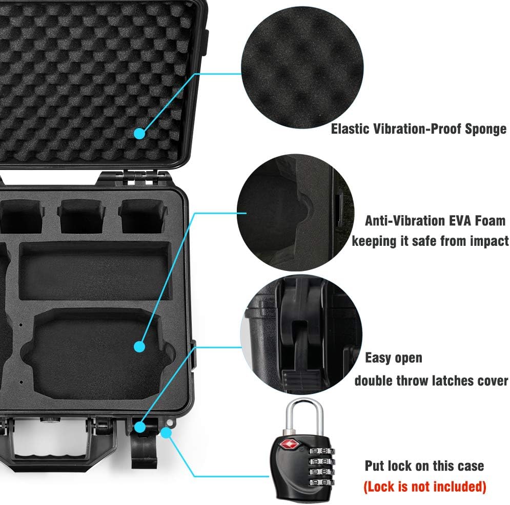 LEKUFEE wasserdichte Tragetasche für DJI Air 2S (DJI RC N1)/ DJI Mavic Air 2 Combo(DJI RC N1) und DJ