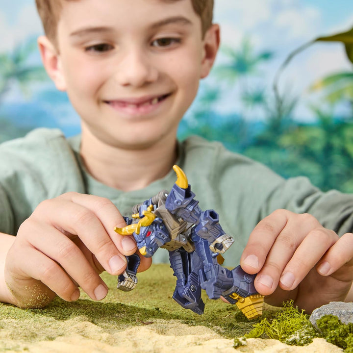 Transformers Cyberworld Cyber Changers Bull, 10 cm grosse Action-Figur mit 4 Schritten zur Verwandlu