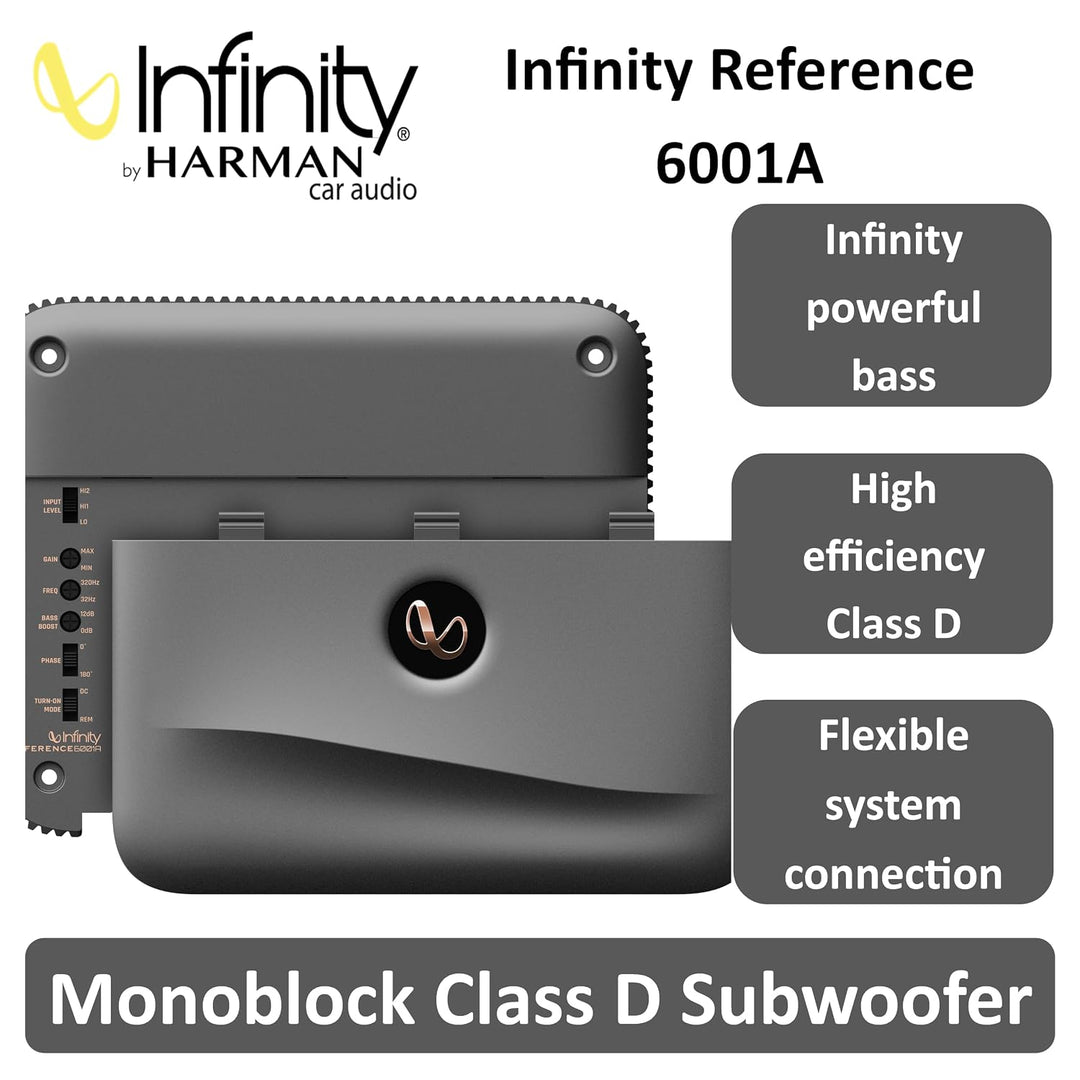 Infinity Referenz 6001A || Hochleistungs-Auto-Subwoofer-Verstärker || Neues Modell 2022 1 600 watts