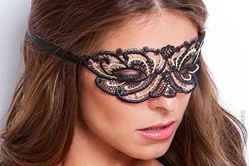 Lucky Cheeks - Golden Diamond Maske mit Svarowski Strass