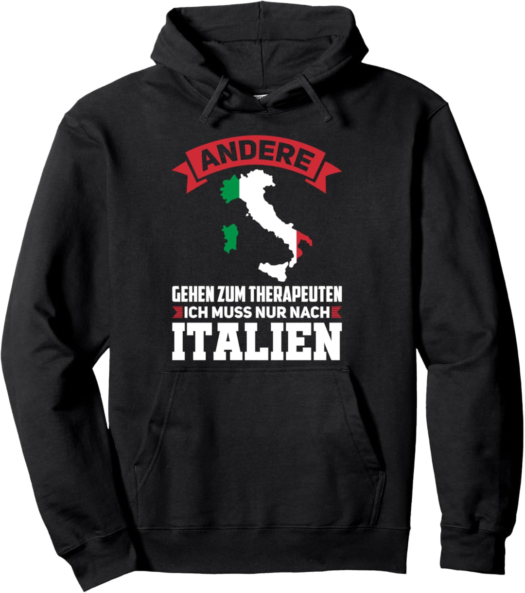 Italien Flagge Italienische Flagge Urlaub Pullover Hoodie