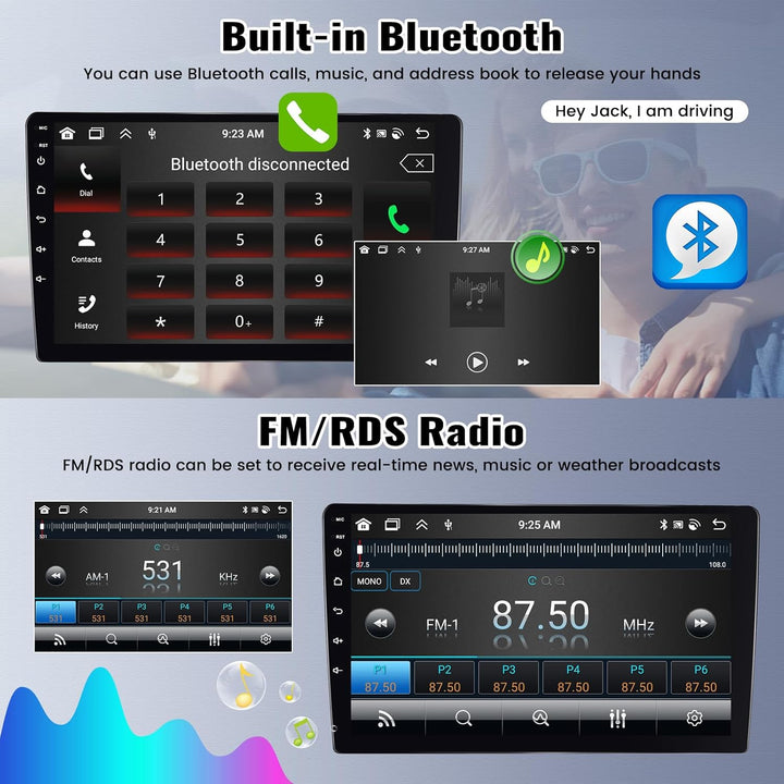 CAMECHO [DSP Audio] 8 Core 4+64G Android 13 Autoradio für Mercedes Benz Sprinter W639 W906 AB Klasse