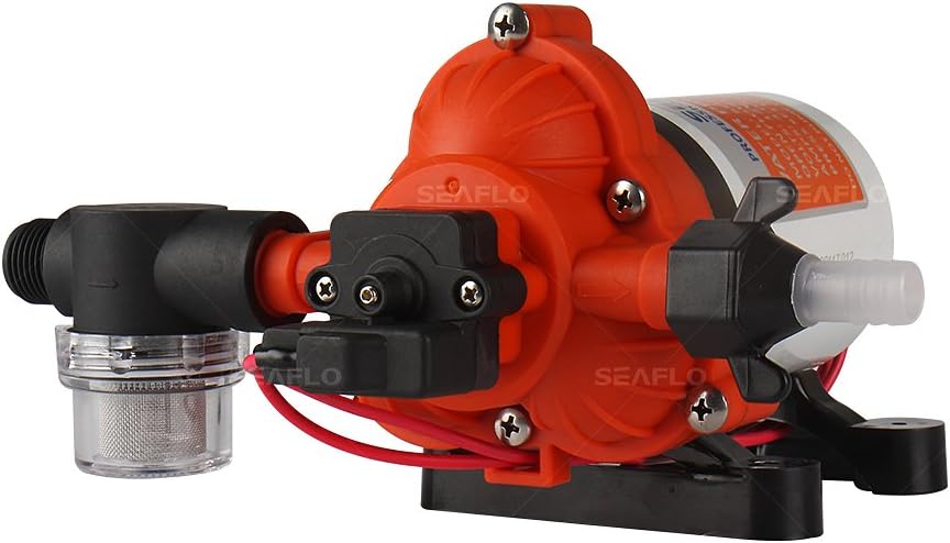 Seaflo 33 Serie DC Membranpumpe 12V/24V 3.0GPM 45PSI (24 Volt), 24 Volt