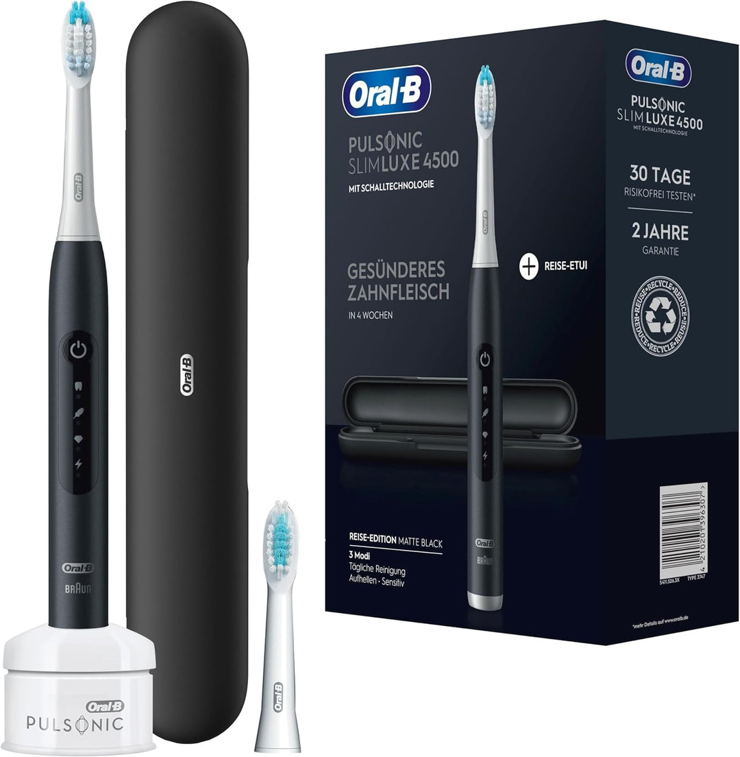 Oral-B Pulsonic Slim Luxe 4500 Elektrische Schallzahnbürste/Electric Toothbrush, 2 Aufsteckbürsten,