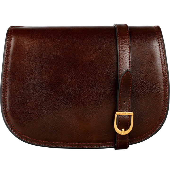 Time Resistance Leder Umhängetasche Damen - Messenger Bags - Arbeitstasche Damen - Schultertasche -