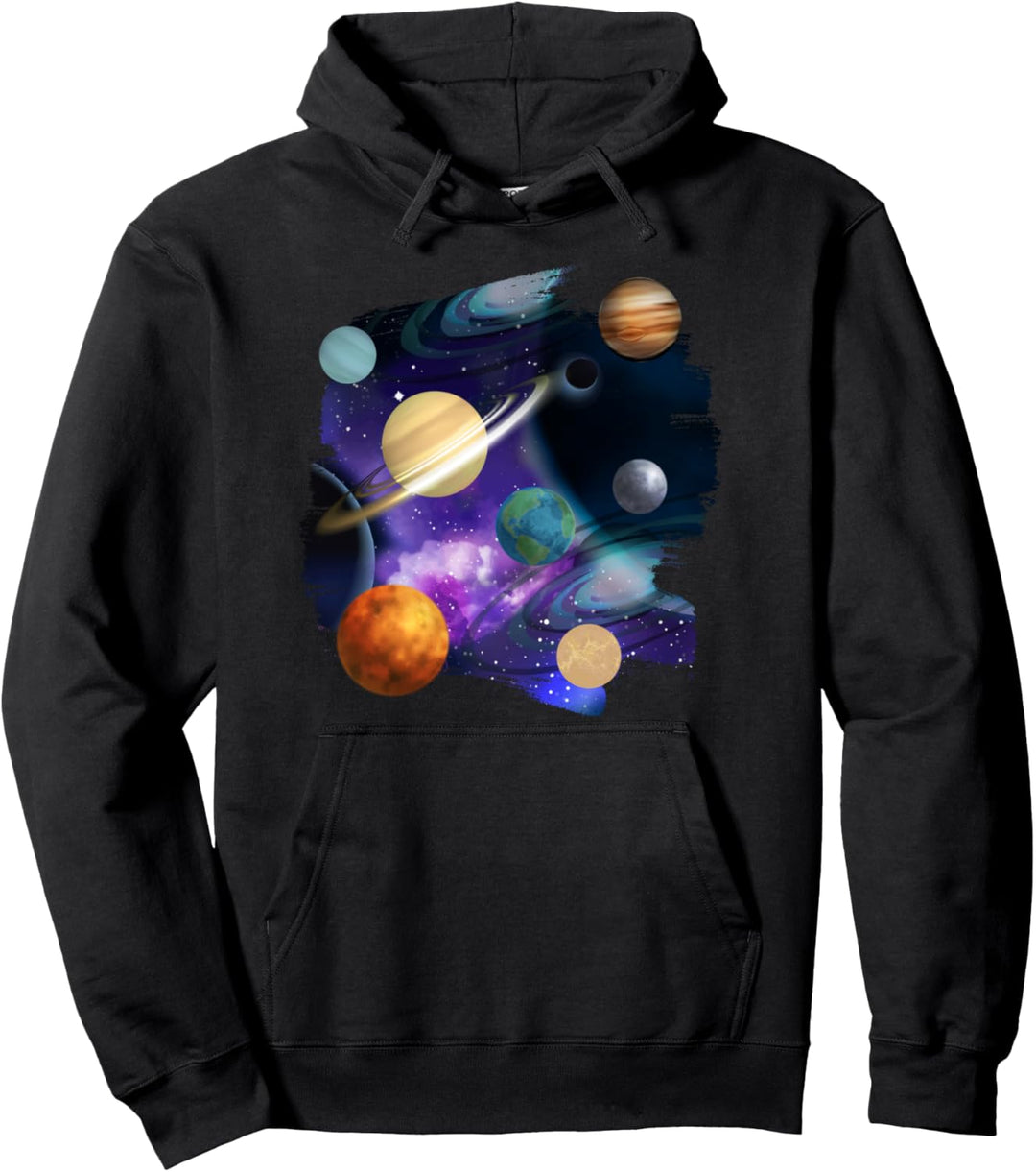 Sonnensystem I Galaxie I Weltall I Weltraum Cooles Planeten Pullover Hoodie