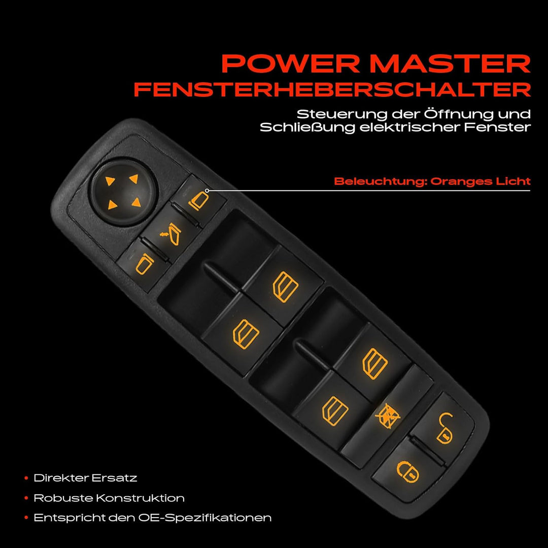 Frankberg Fensterheber Schalter Vorne Links Für W169 W245 X164 W164 2004-2016 A1698206710