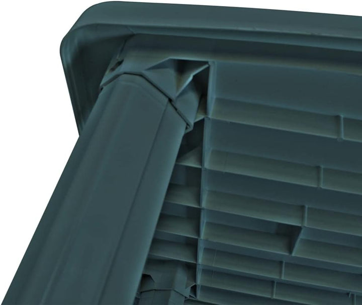 vidaXL Gartentisch Grün Kunststoff Terrassentisch Campingtisch Balkontisch 101 x 68 x 72 cm Grün, 10
