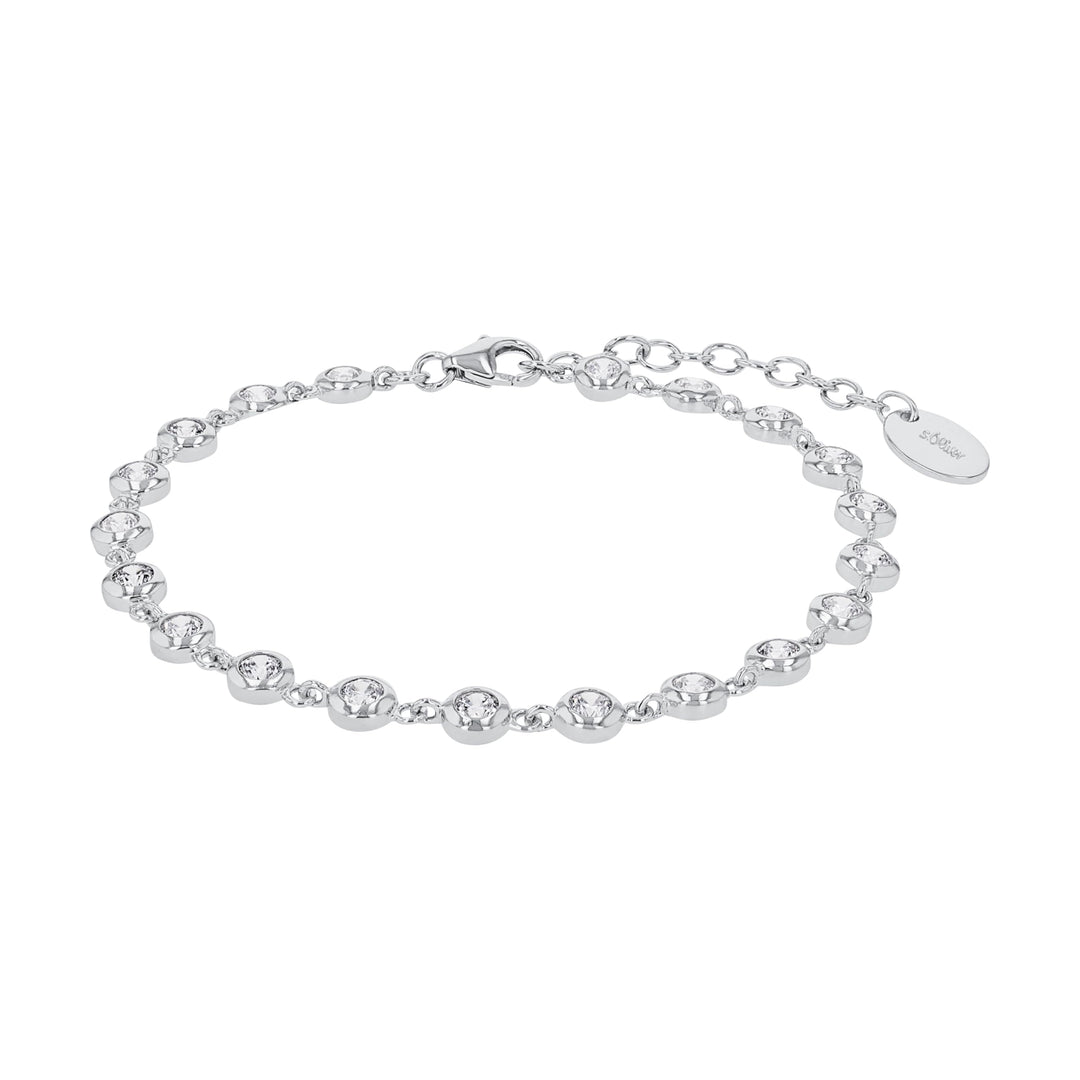 s.Oliver Armband Edelstahl Damen Armschmuck, mit Glas, 16+4 cm, Gold, Infinity, Kommt in Schmuck Ges