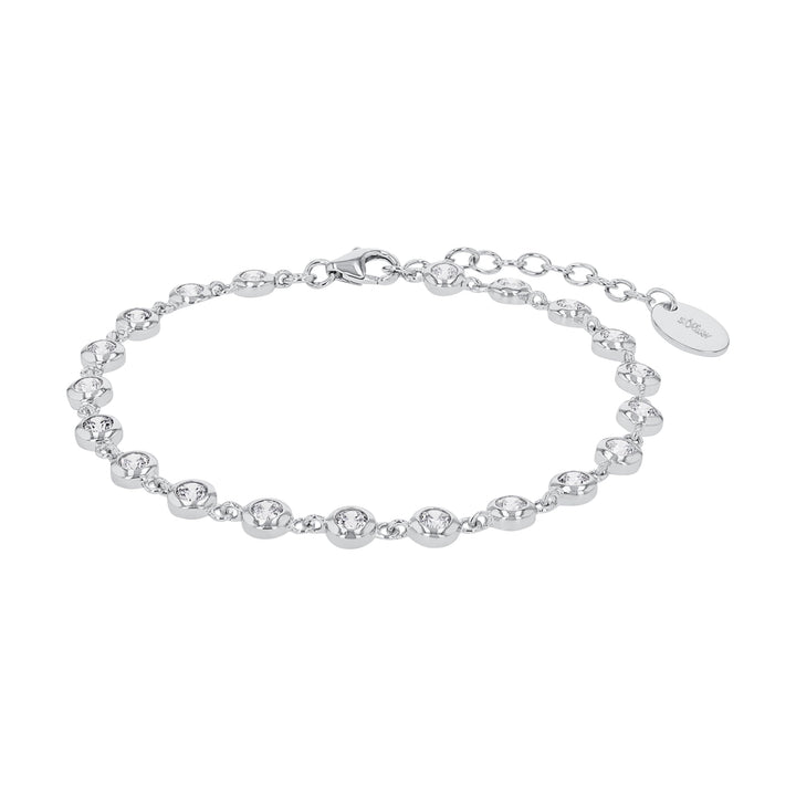 s.Oliver Armband Edelstahl Damen Armschmuck, mit Glas, 16+4 cm, Gold, Infinity, Kommt in Schmuck Ges