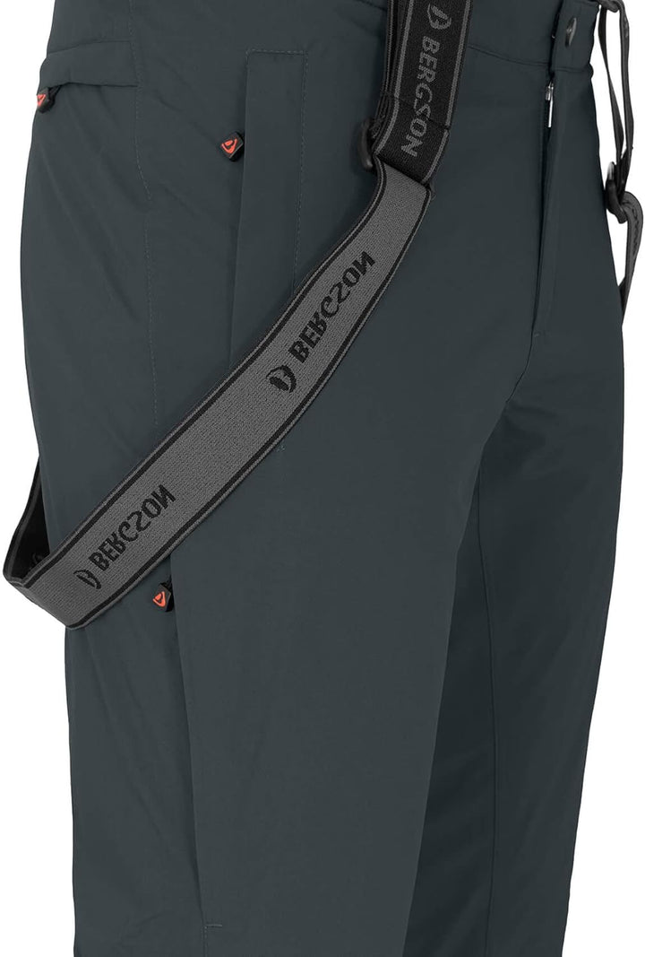 Bergson Flex | Herren Skihose, wattiert, bielastisch, 20000 mm Wassersäule - Oberschenkel Belüftung,