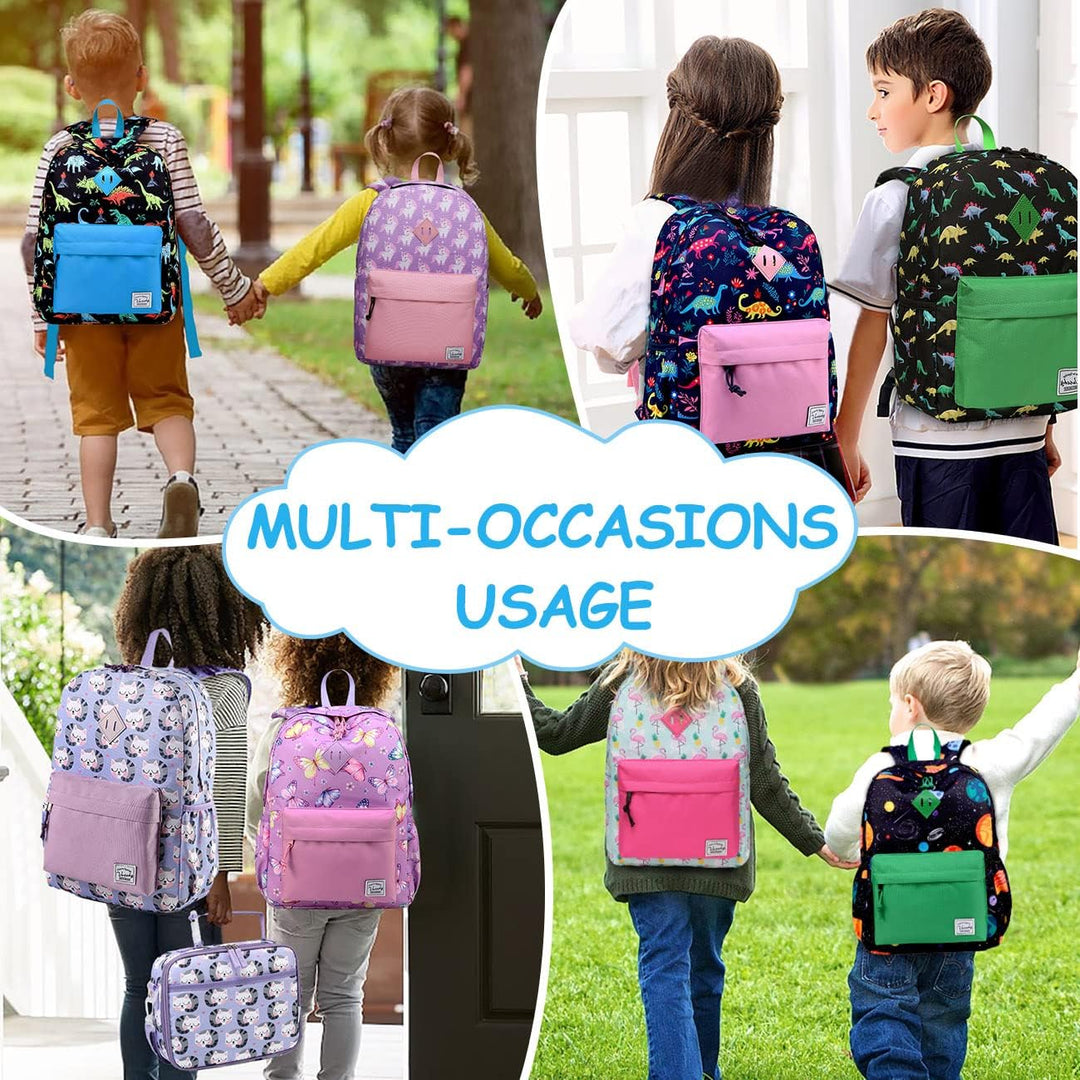 VASCHY Rucksack für Kinder, niedlich, Jungen, wasserdicht, leicht, Kindergarten, Schulranzen, Mädche