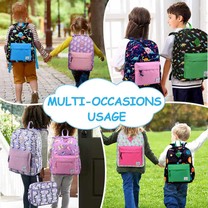 VASCHY Rucksack für Kinder, niedlich, Jungen, wasserdicht, leicht, Kindergarten, Schulranzen, Mädche