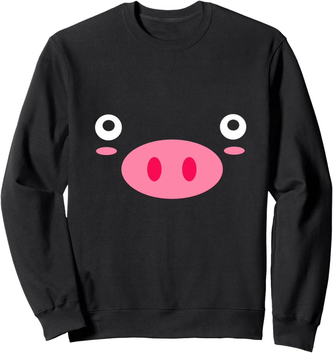 Schweinchen Gesicht Schwein süss Sweatshirt