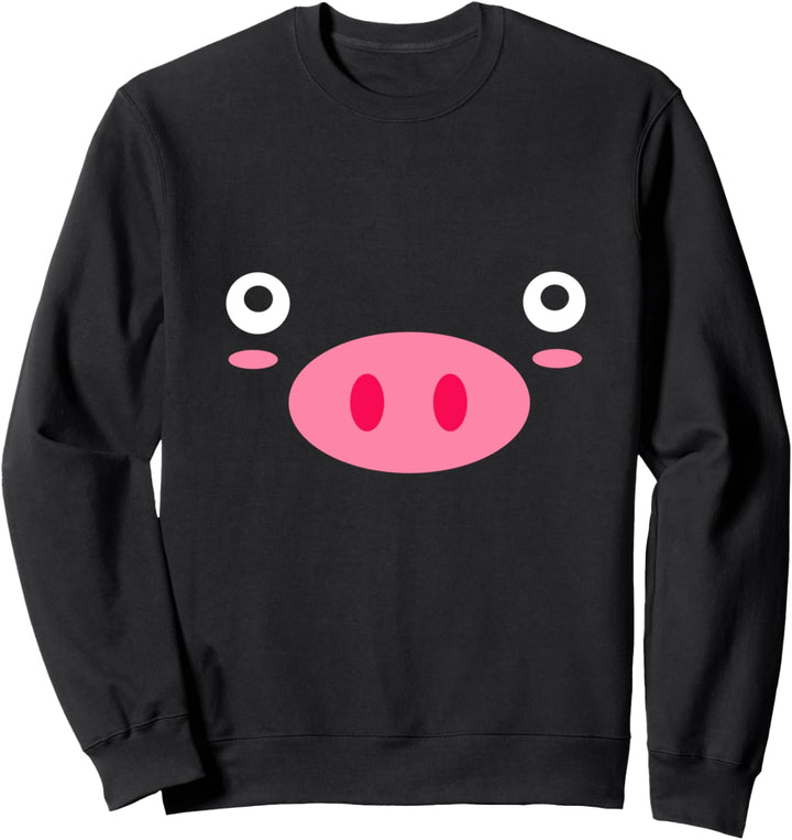 Schweinchen Gesicht Schwein süss Sweatshirt