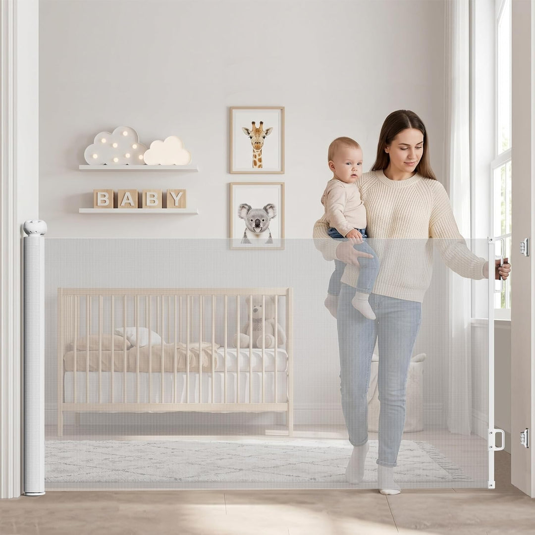 Treppenschutzgitter Ausziehbar 0-140 cm, Baby Absperrgitter Kinderschutzgitter, Türschutzgitter für