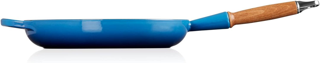 Le Creuset Signature gusseiserne Bratpfanne mit Holzgriff 28 cm Azure, 20258282200422 Azure 28 cm, A
