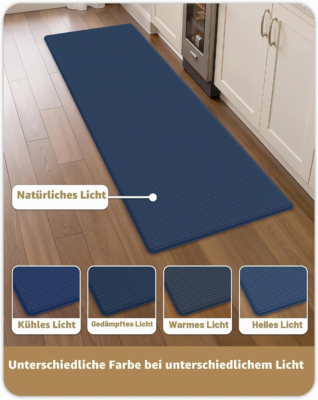 Color G Küchenläufer 2 Stück, küchenteppich waschbar rutschfest, Teppich küche mit Ölfest und Wasser