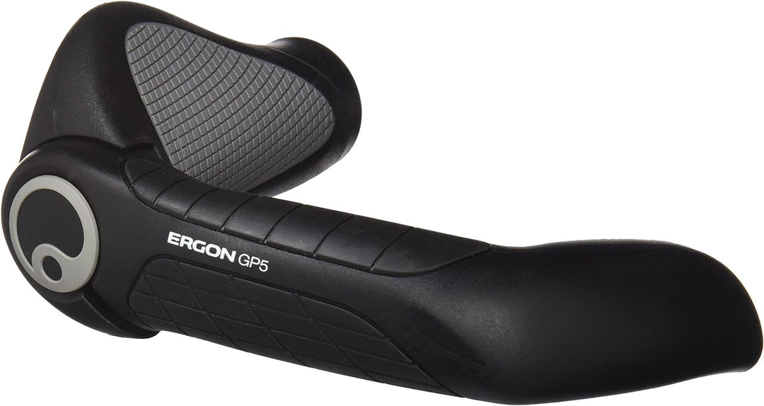 Ergon - GP5 Ergonomic Lock-on Bicycle Handlebar Grips with Extended Bar End Support | Regular, Grips