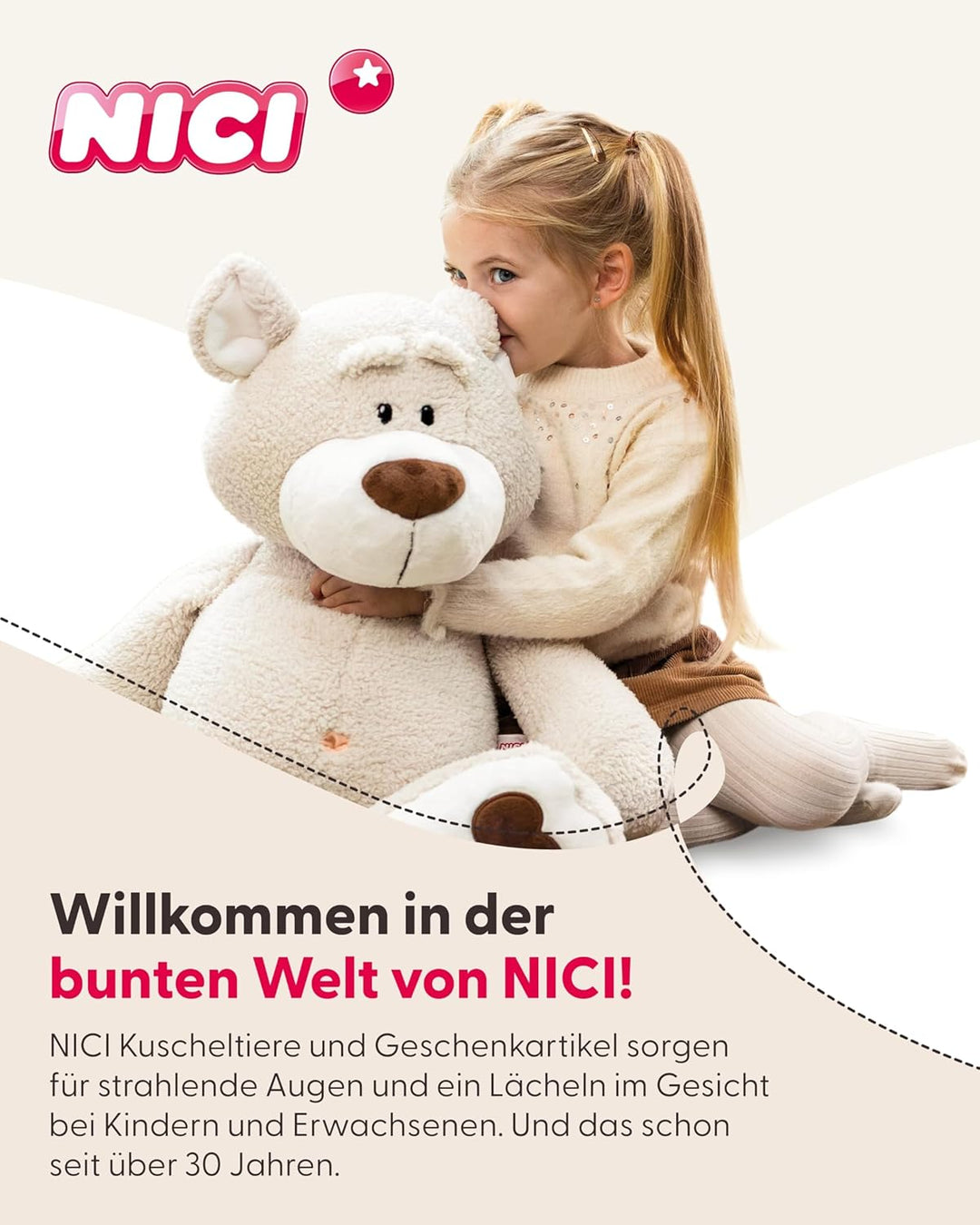 NICI Kuscheltier Katze 20cm - grau - Weiches Plüschtier – niedliches Stofftier zum Kuscheln & Spiele