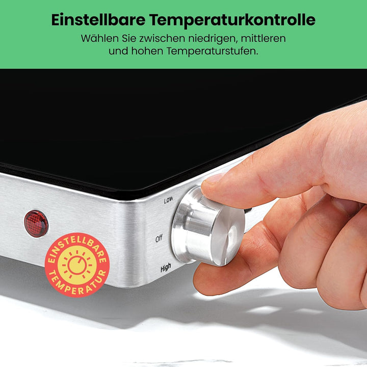 Chefman Elektrische Warmhalteplatte mit Einstellbarer Temperatur, Perfekt für Buffets, Restaurants,