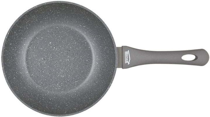 Menax Focus - Wokpfanne - Geschmiedete Aluminiumpfannen - 5-Schicht-Antihaftbeschichtung - Ø 24 cm,