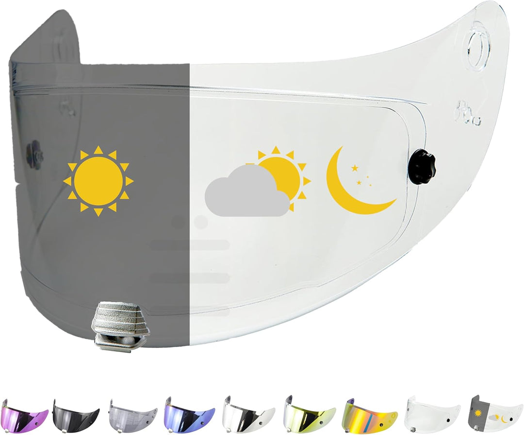 Everalo Kompatibel mit Hjc Rpha 70 Visier - Rpha 11 - Hj26 - Pinlock und Tearoff Ready - Helmvisier