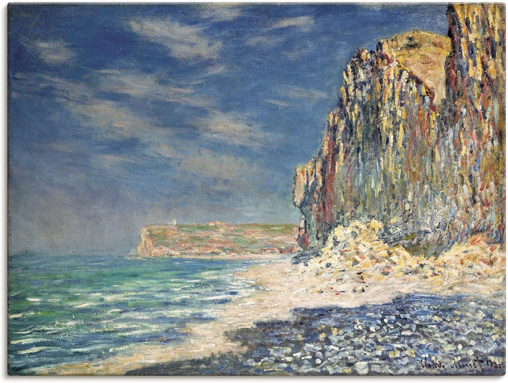 ARTland Leinwandbilder Wandbild Bild auf Leinwand 60x45 cm Wanddeko Landschaften Meer Wellen Strand