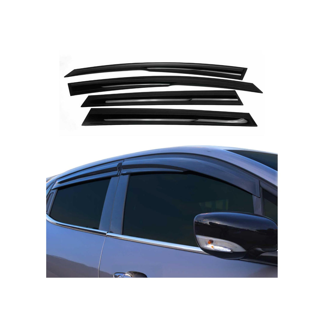 4X Windabweiser Regenabweiser kompatibel mit Skoda Octavia 2013-2019 Acryl Dunkel Octavia 2013-2019