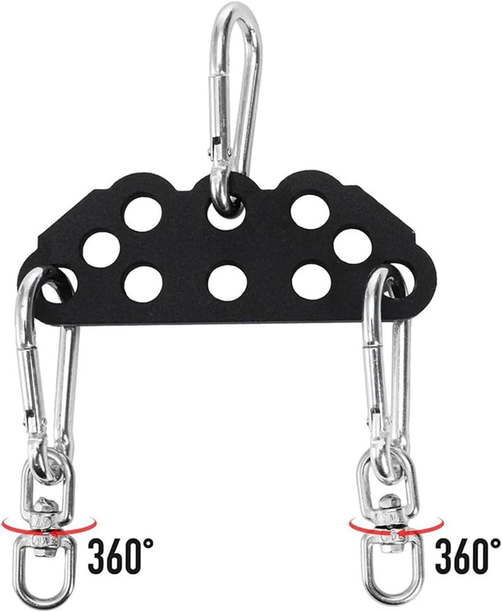 Gym Zubehör Für Kabelzug - Pull-Down Spreader Bar,Verstellbare Doppel Zu Einzel Rollen Adapterplatte