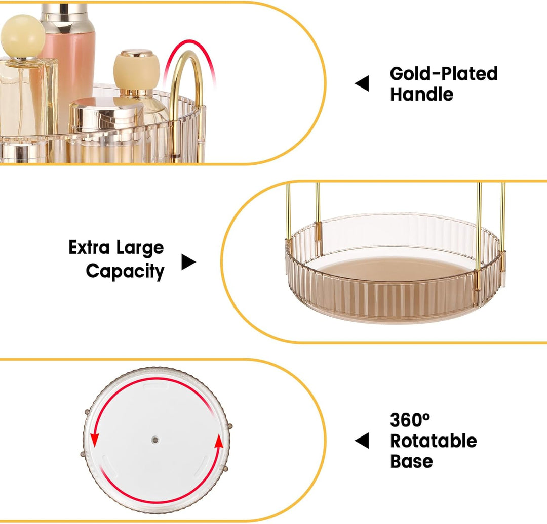 Organizer Schminke, Make Up Organizer 360 Grad Drehbar Grosse Kapazität, Multifunktionaler Kosmetik
